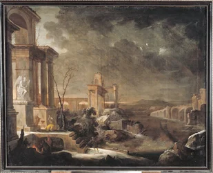 Landscape at Dawn, 1705